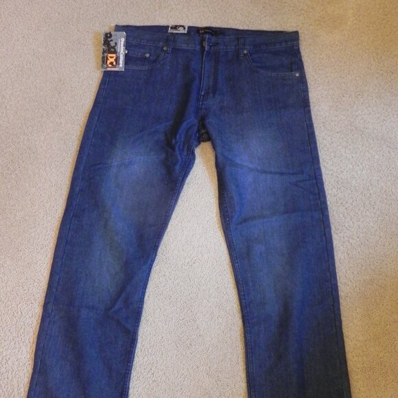 Denim Culture Straight Leg Dark Wash Denim Men Jeans Size 38x32 New with Tags - Picture 3 of 7